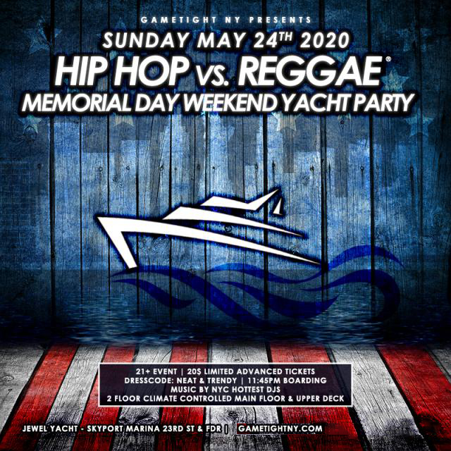 Buy tickets for NYC Hip Hop vs Reggae Memorial Day Weekend NYC Hip Hop vs Reggae Memorial Day Weekend