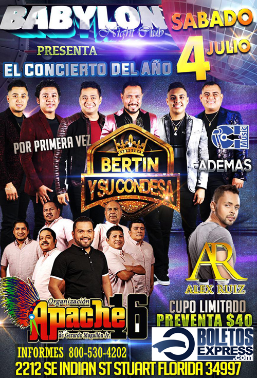 BERTIN Y SU CONDESA, APACHE 16 & ALEX RUIZ - CANCELLED