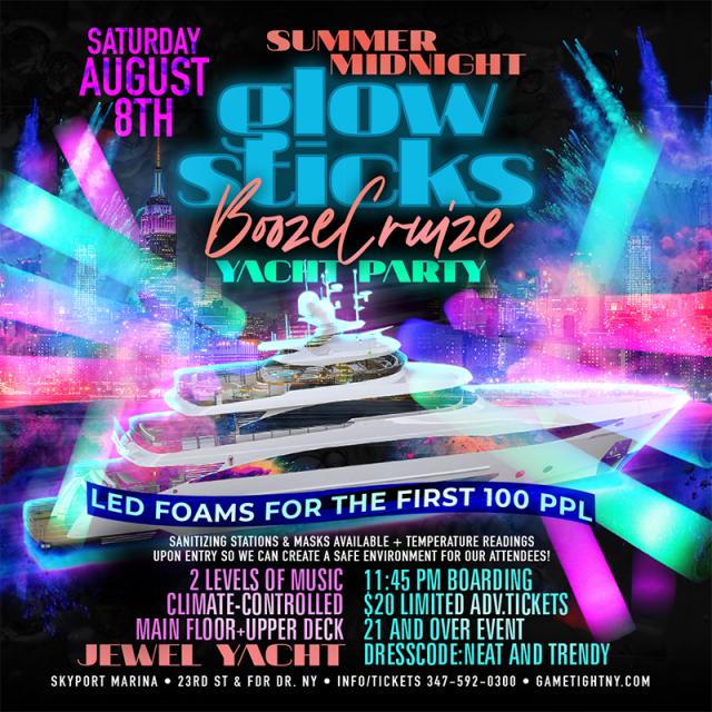 NYC Summer Midnight Blackout Booze Cruise Yacht Party
