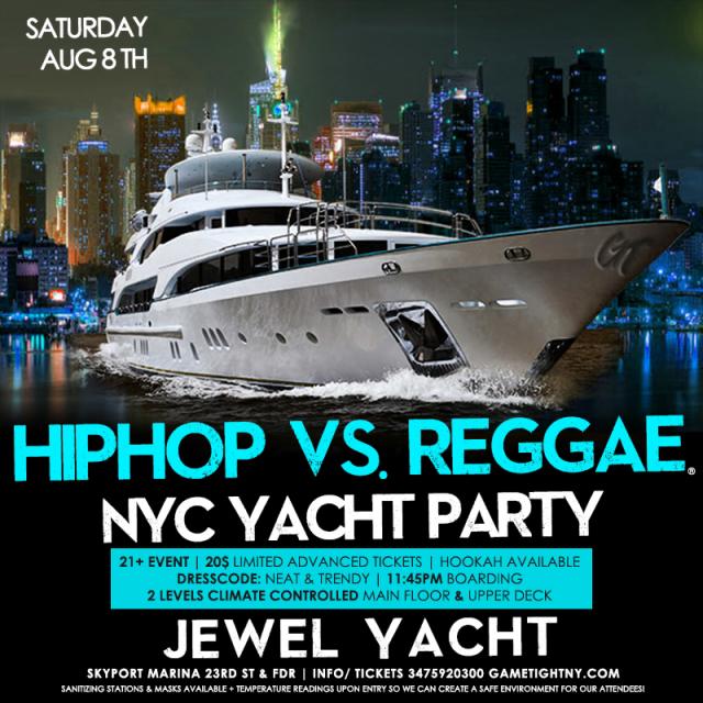 NY HipHop vs. Reggae® Summer Midnight Yacht Party