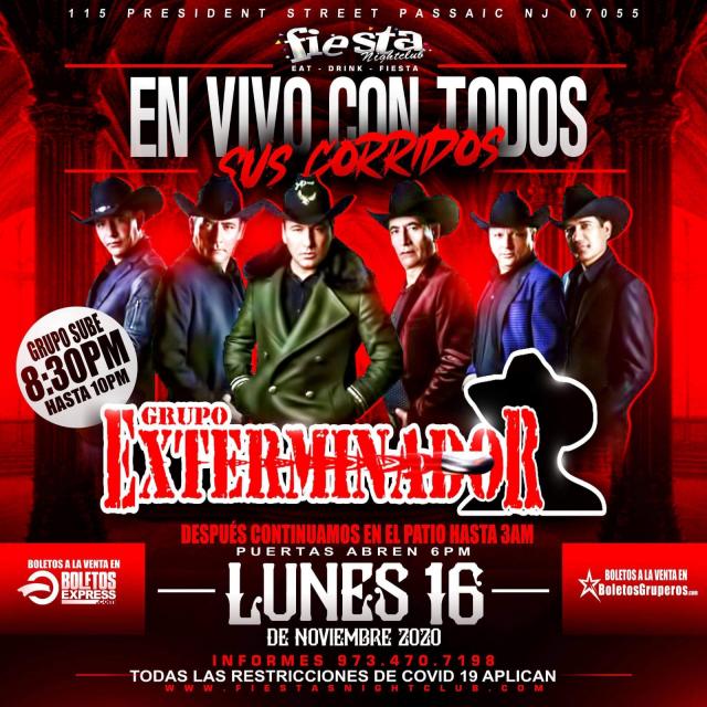 Grupo Exterminador Tickets BoletosExpress
