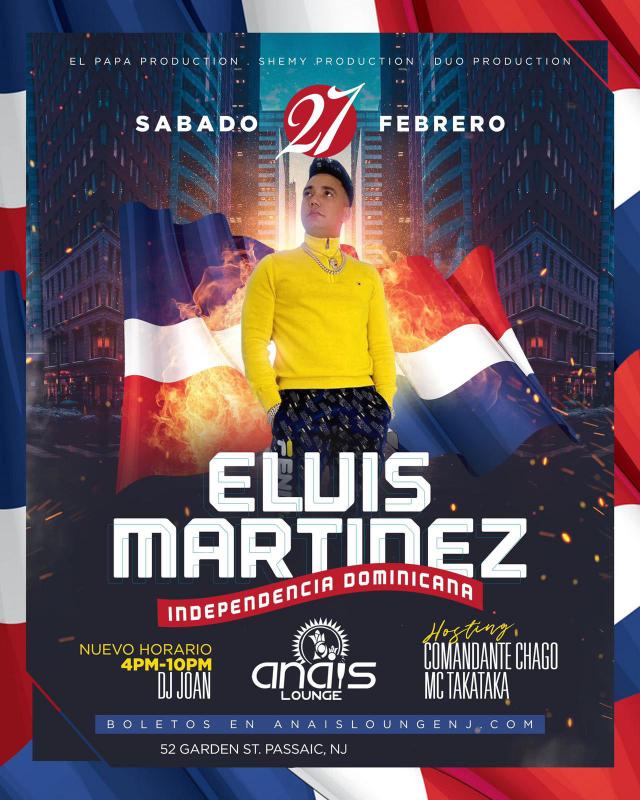 Buy tickets for Elvis Martinez Elvis Martinez