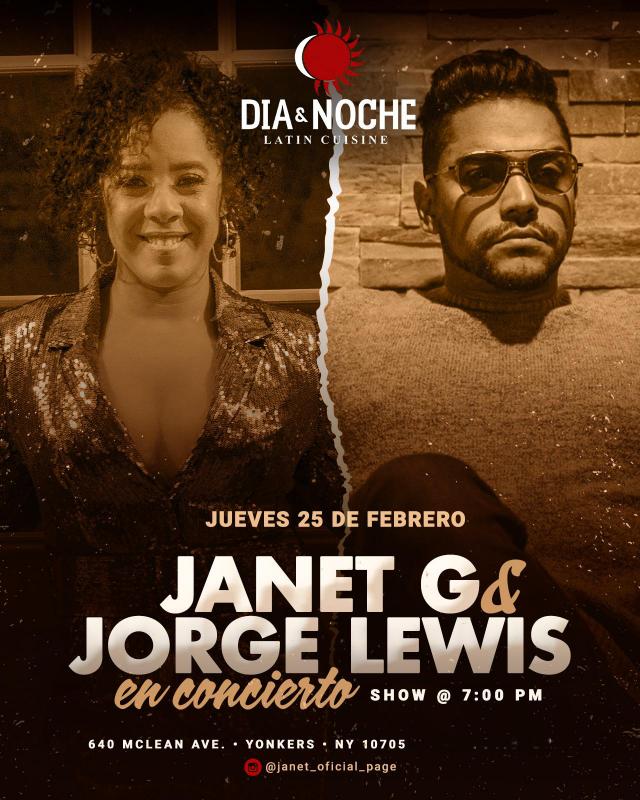 Buy tickets for Janet G & Jorge Lewis Janet G & Jorge Lewis