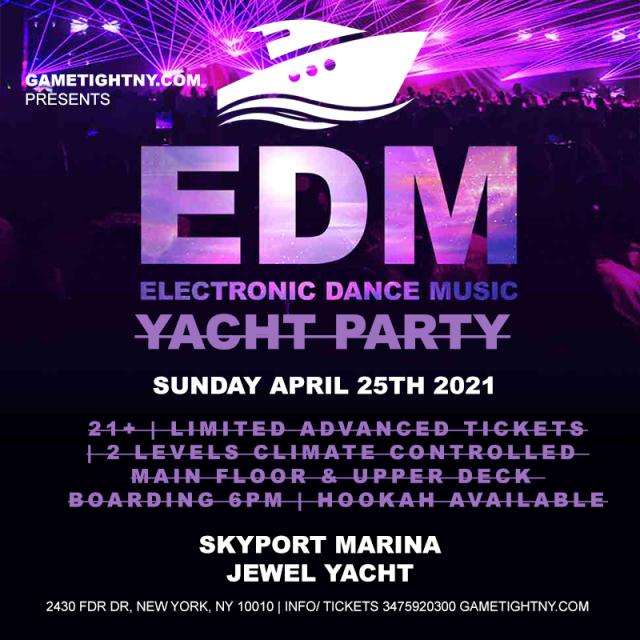 EDM Sunday Sunset Yacht Party Cruise