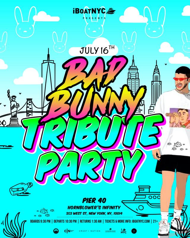 *SOLD OUT* BAD BUNNY TRIBUTE Yacht Cruise: Friday Night on Hornblower's INFINITY Boat