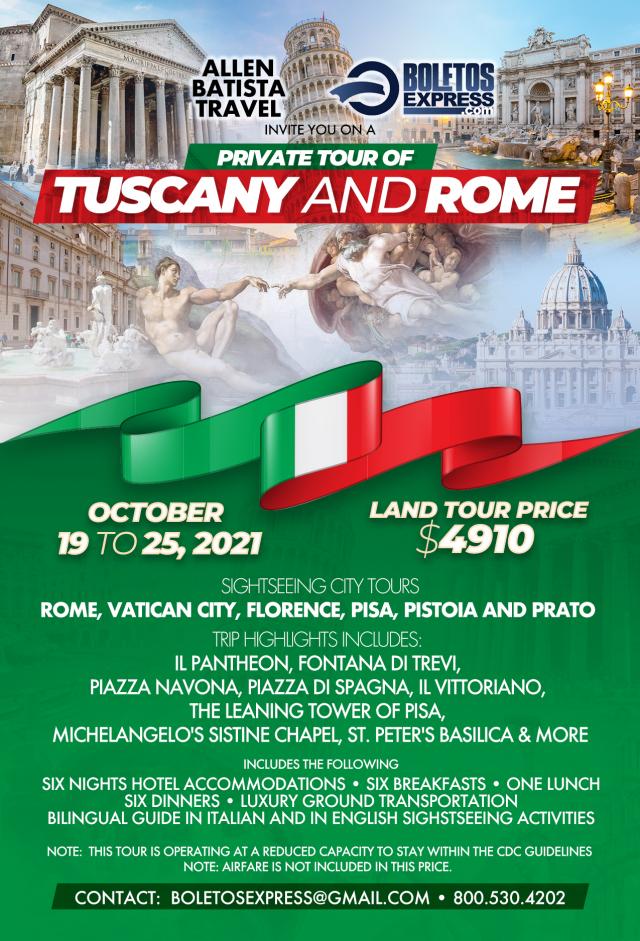 Private Tour -- Tuscany and Rome Sightseeing Trip