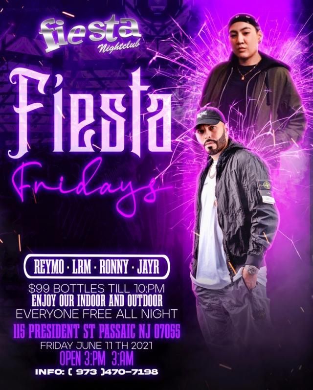 Buy tickets for Fiesta Friday with DJ Reymo * LRM * Ronny * JayR Fiesta Friday with DJ Reymo * LRM * Ronny * JayR