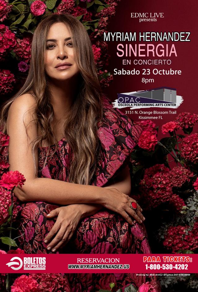 Buy tickets for Myriam Hernández Myriam Hernández