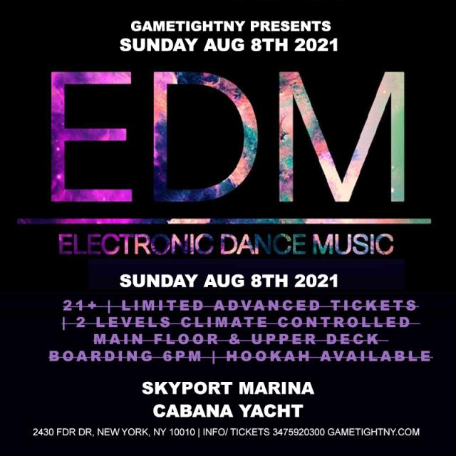 Manhattan EDM Sunday Sunset Yacht Cruise