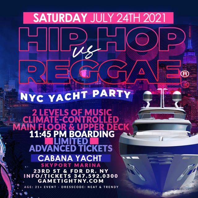 NYC Hip Hop vs Reggae® Midnight Cruise 
