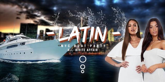 All White Latin Sunset Brunch Fiesta - Boat Party Sunday Yacht Cruise NYC