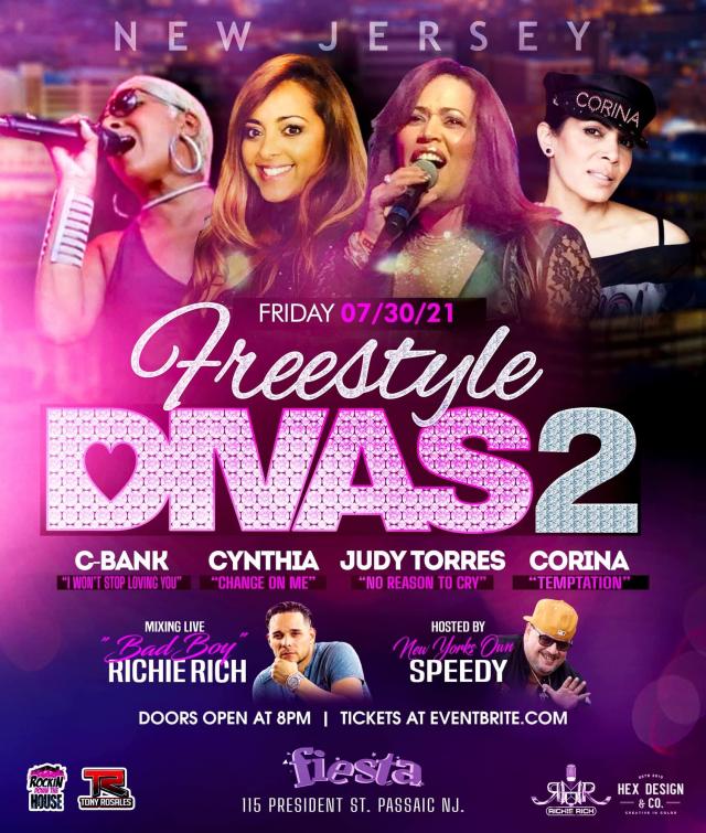 Buy tickets for FREESTYLE DIVAS- JUDY TORRES / CYNTHIA/ CORINA / C-BANK FREESTYLE DIVAS- JUDY TORRES / CYNTHIA/ CORINA / C-BANK