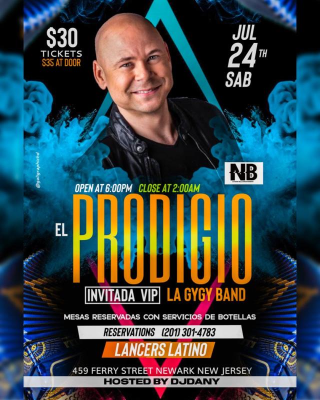 Buy tickets for EL PRODIGIO Y LA GYGY BAND EL PRODIGIO Y LA GYGY BAND