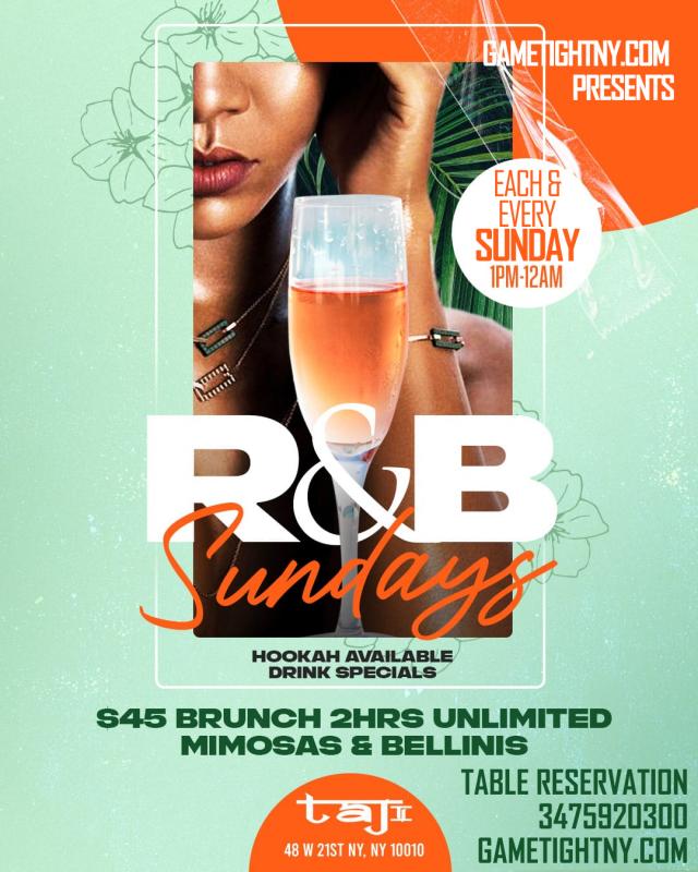 Taj Lounge NYC Sundays 3475920300
