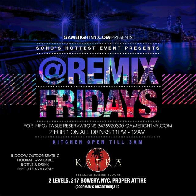 Katra NYC New York City Remix Fridays 3475920300