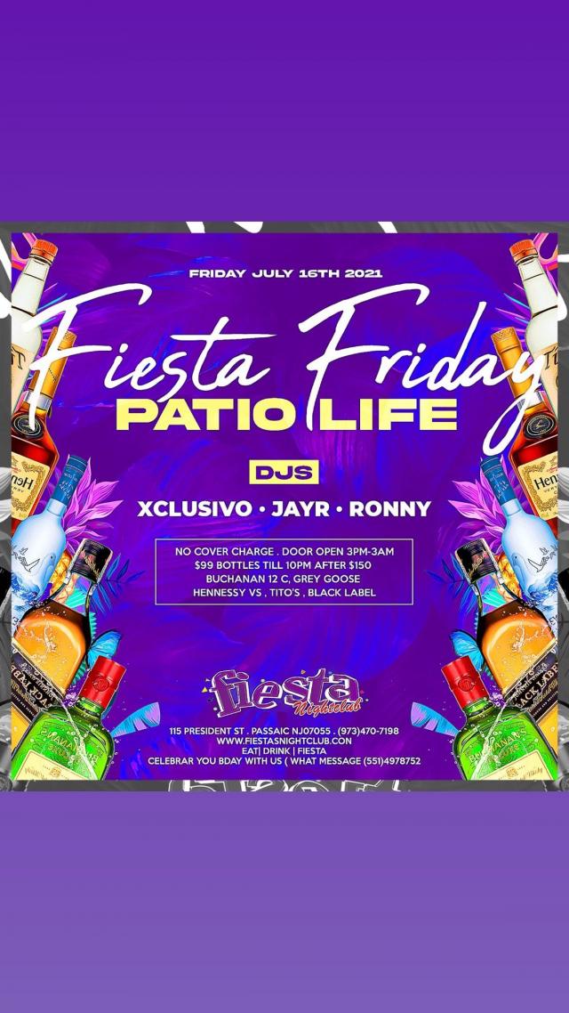 Fiesta Friday Patio LIFE ** No cover Charge Tickets BoletosExpress