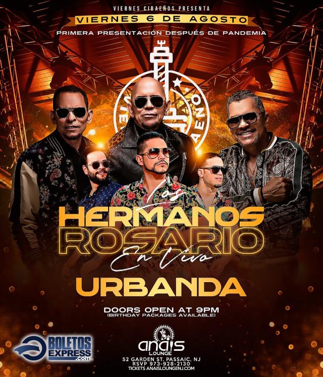 Buy tickets for HERMANOS ROSARIO & URBANDA HERMANOS ROSARIO & URBANDA