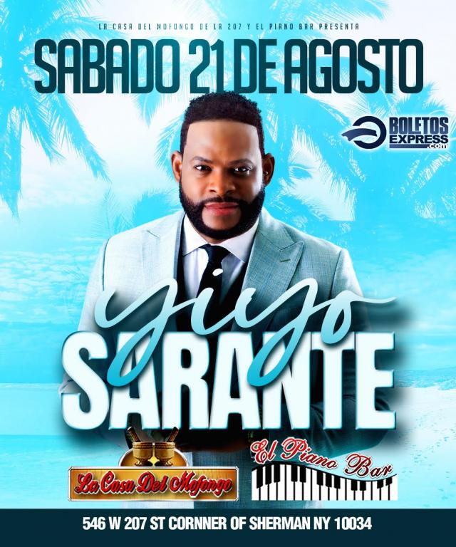 Buy tickets for YIYO SARANTE (POSTPONED) YIYO SARANTE (POSTPONED)