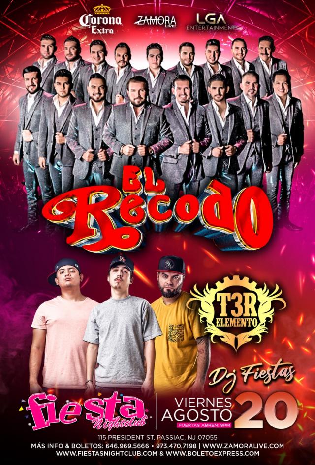 Buy tickets for BANDA EL RECODO / T3R ELEMENTO BANDA EL RECODO / T3R ELEMENTO
