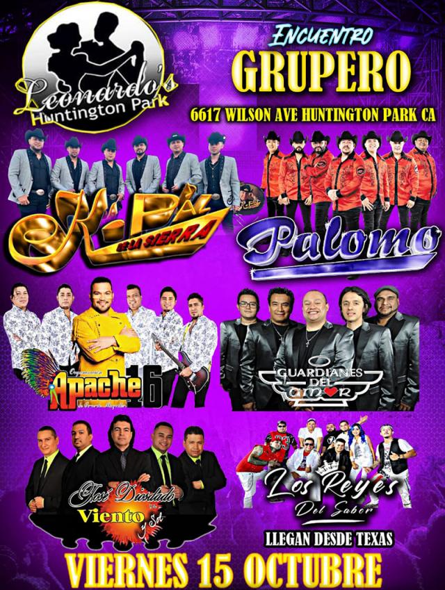 Buy tickets for K PAZ DE LA SIERRA | PALOMO | APACHE 16 | GUARDIANES DEL AMOR | JOSE DIOSDADO | LOS REYES DEL SABOR K PAZ DE LA SIERRA | PALOMO | APACHE 16 | GUARDIANES DEL AMOR | JOSE DIOSDADO | LOS REYES DEL SABOR