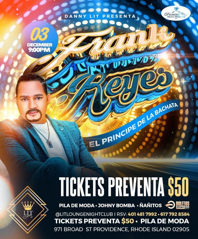 Buy tickets for FRANK REYES FRANK REYES