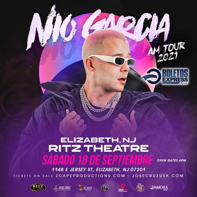 Buy tickets for NIO GARCIA - ELIZABETH, NJ (EVENT CANCELLED) NIO GARCIA - ELIZABETH, NJ (EVENT CANCELLED)