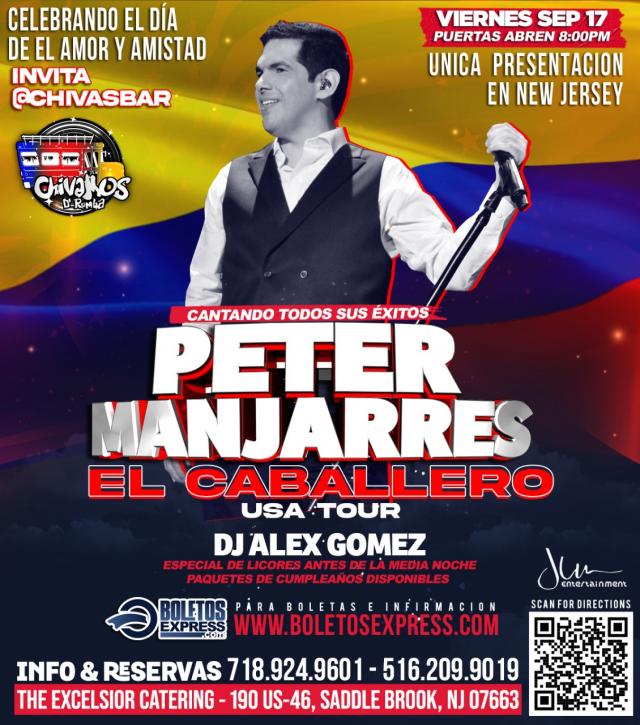 Buy tickets for PETER MANJARRES EL CABALLERO TOUR PETER MANJARRES EL CABALLERO TOUR