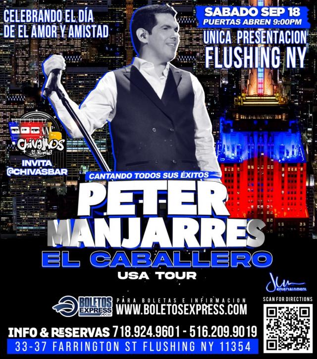 Buy tickets for PETER MANJARRES EL CABALLERO PETER MANJARRES EL CABALLERO