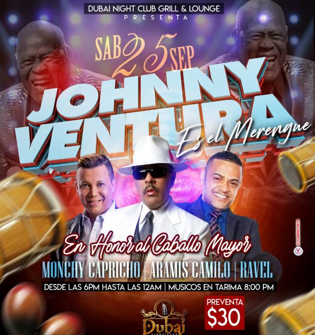 Buy tickets for JOHNNY VENTURA JOHNNY VENTURA