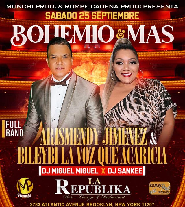 Buy tickets for BOHEMIO & MAS BOHEMIO & MAS