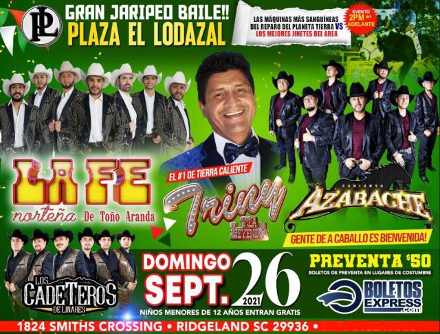 Buy tickets for La Fe Norteña | Triny La Leyenda | Conjunto Azabache | Los Cadeteros La Fe Norteña | Triny La Leyenda | Conjunto Azabache | Los Cadeteros