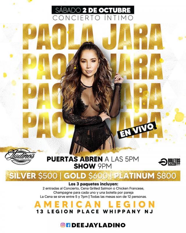 Buy tickets for PAOLA JARA PAOLA JARA