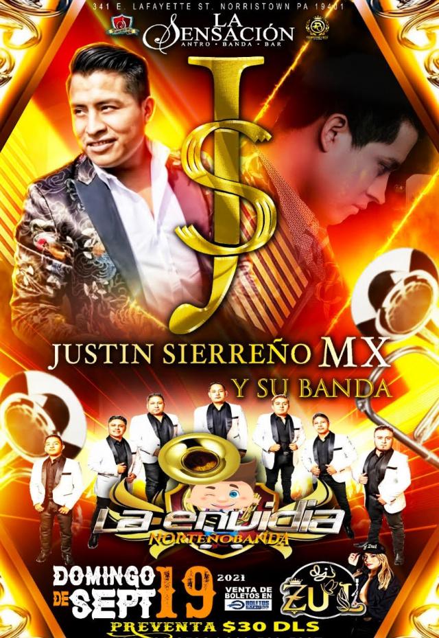 JUSTIN SIERREÑO MX Y SU BANDA | LA ENVIDIA NORTEÑO BANDA