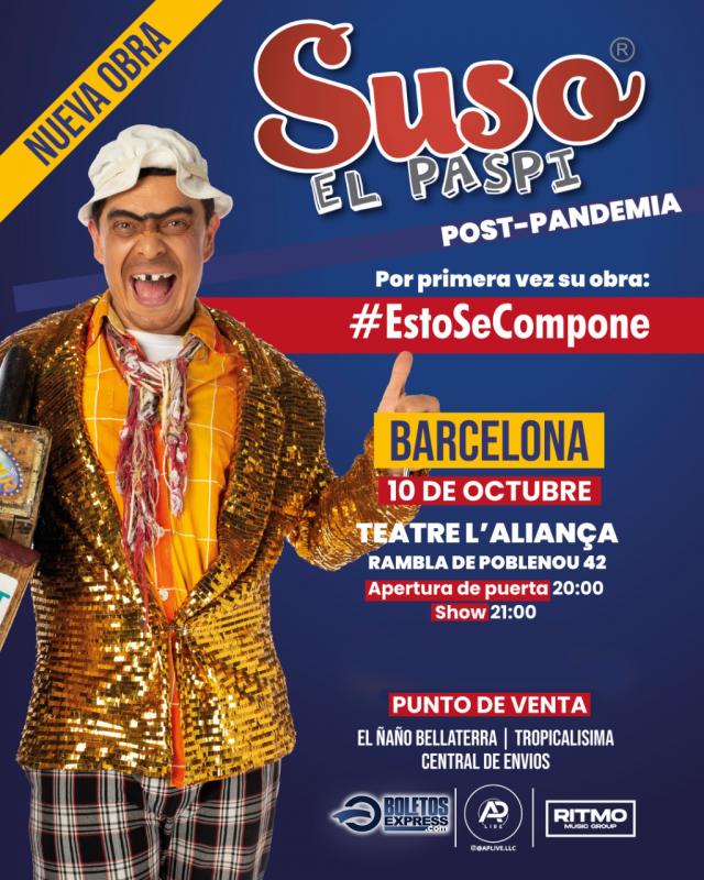 Buy tickets for SUSO EL PASPI SUSO EL PASPI