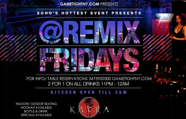 Katra Lounge NYC Hip Hop vs Reggae® Remix Fridays