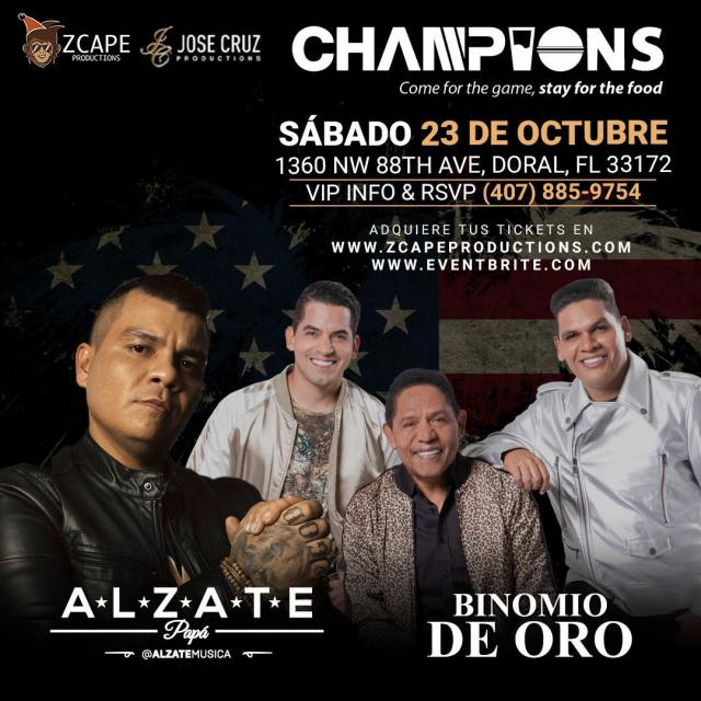 ALZATE Y EL BINOMIO DE ORO EN CONCIERTO!  MIAMI FLORIDA. SABADO, OCT. 23, 2021.