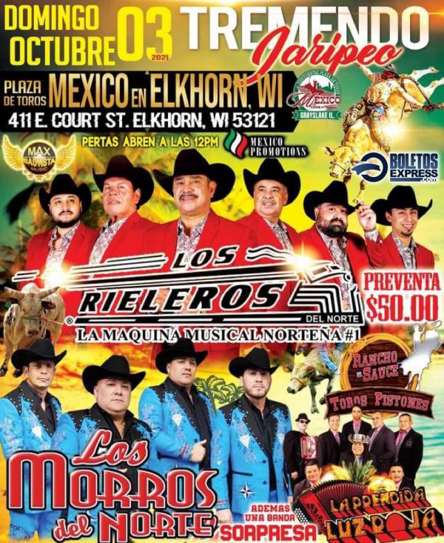 Buy tickets for LOS RIELEROS | LOS MORROS DEL NORTE | LA PRENDIDA LUZ ROJA LOS RIELEROS | LOS MORROS DEL NORTE | LA PRENDIDA LUZ ROJA