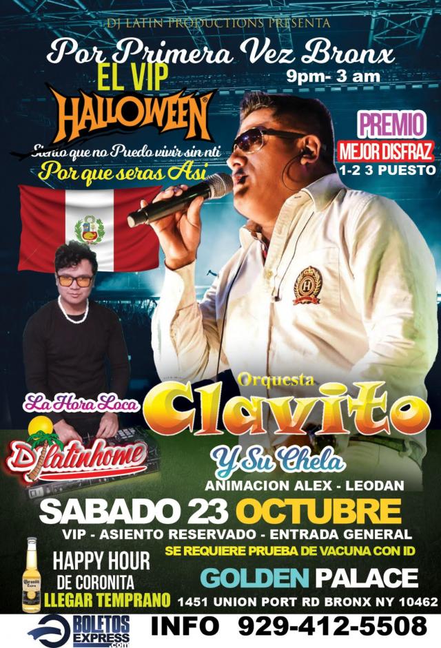 Buy tickets for CLAVITO Y SU CHELA EN EL BRONX NY CLAVITO Y SU CHELA EN EL BRONX NY