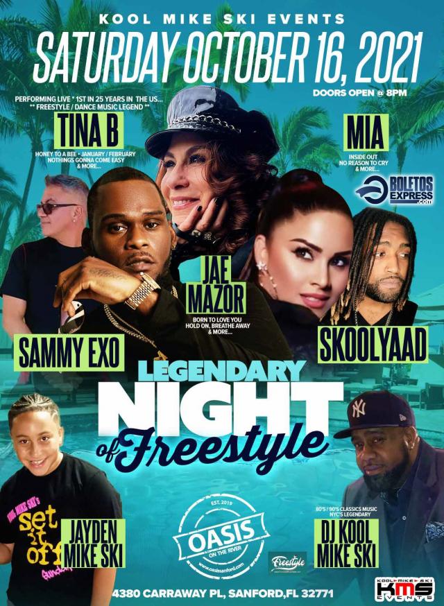 Buy tickets for LEGENDARY NIGHT OF FREESTYLE LEGENDARY NIGHT OF FREESTYLE