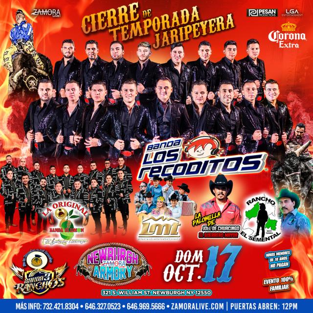 Banda Los Recoditos & Original Banda El Limón en Newburgh, NY - Jaripeo