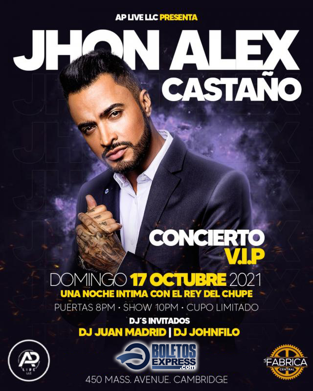 Buy tickets for JHON ALEX CASTAÑO JHON ALEX CASTAÑO