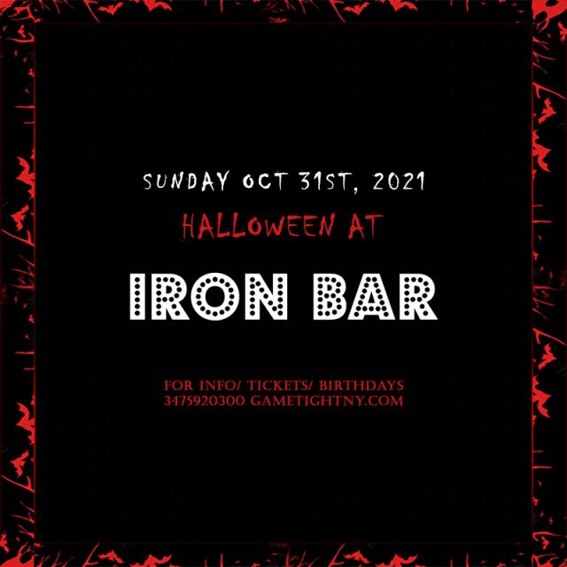 Iron Bar Halloween party 2021 only $15