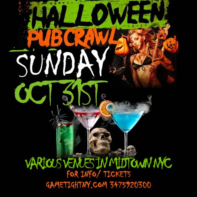 Buy tickets for NYC Halloween Pub Crawl 2021 only $15 NYC Halloween Pub Crawl 2021 only $15