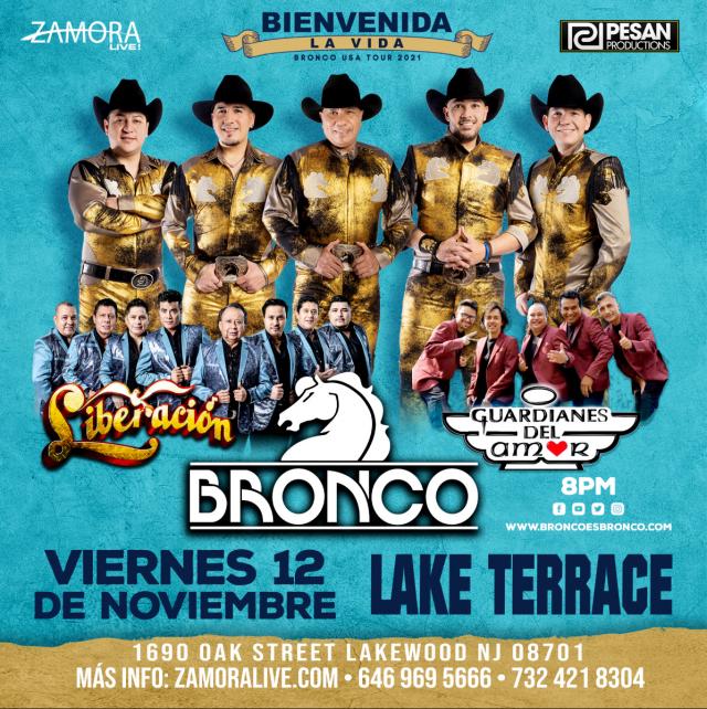 Buy tickets for BRONCO En Lake Terrace - Lakewood, NJ BRONCO En Lake Terrace - Lakewood, NJ