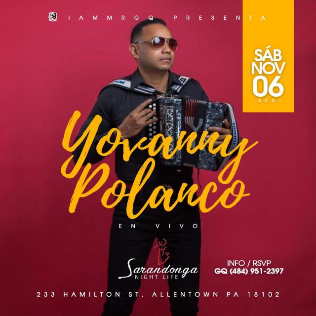 Buy tickets for YOVANNY POLANCO YOVANNY POLANCO