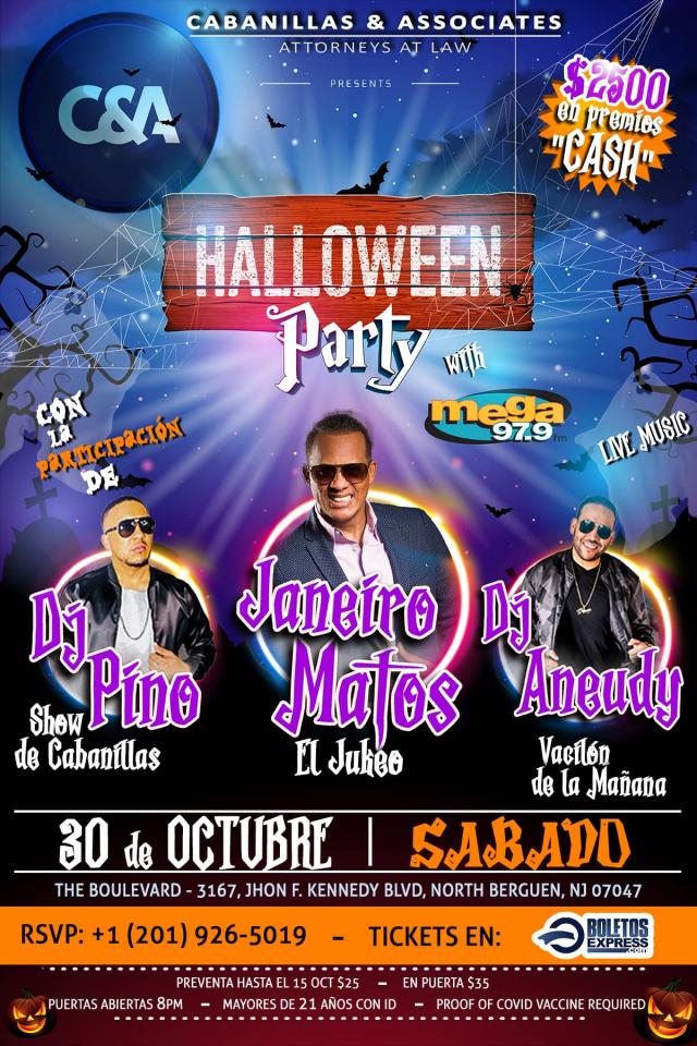 Buy tickets for JANEIRO MATOS - HALLOWEEN PARTY WITH MEGA 97.9 JANEIRO MATOS - HALLOWEEN PARTY WITH MEGA 97.9