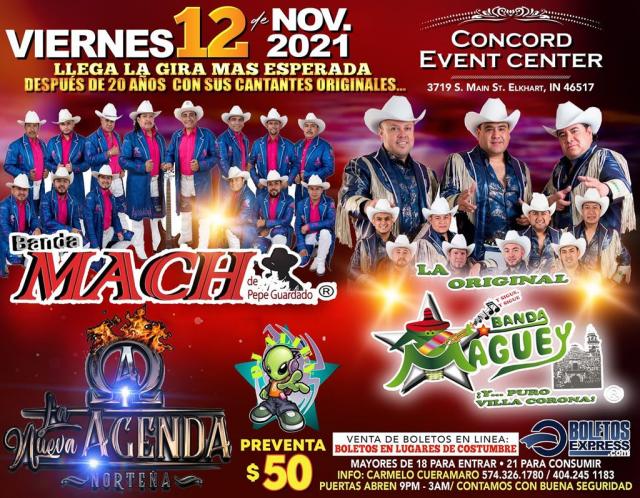 Buy tickets for BANDA MACH | BANDA MAGUEY | LA NUEVA AGENDA NORTEÑA BANDA MACH | BANDA MAGUEY | LA NUEVA AGENDA NORTEÑA