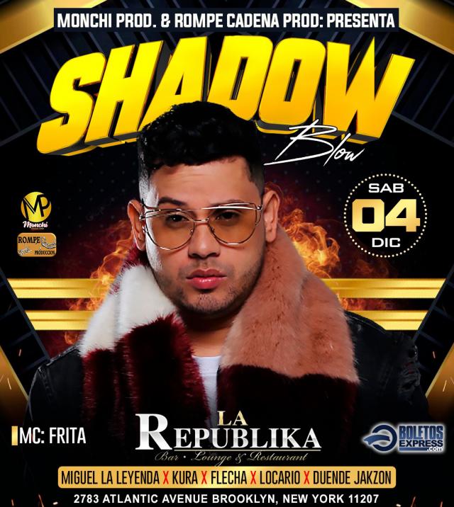 Buy tickets for SHADOW BLOW SHADOW BLOW