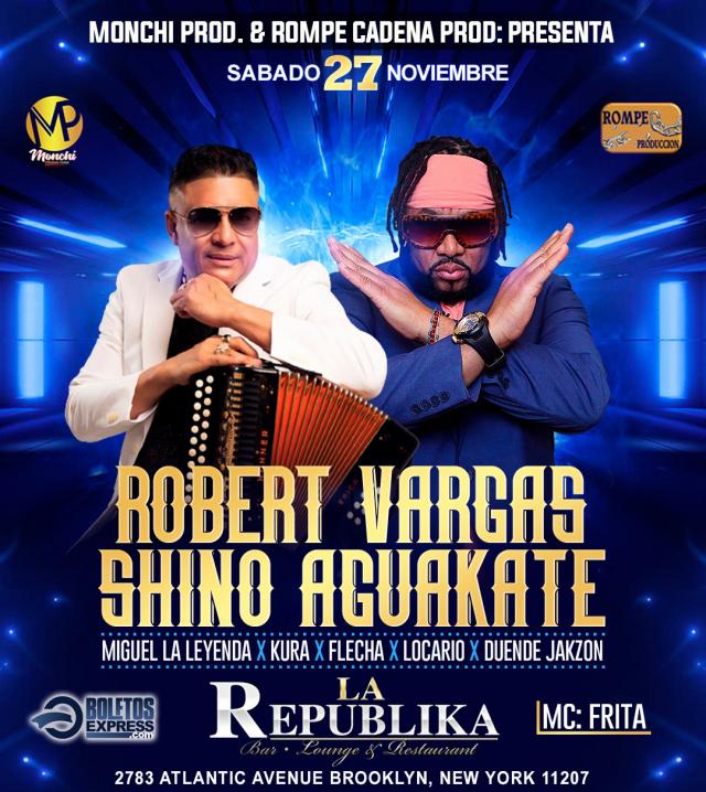 Buy tickets for ROBERT VARGAS & SHINO AGUACATE ROBERT VARGAS & SHINO AGUACATE