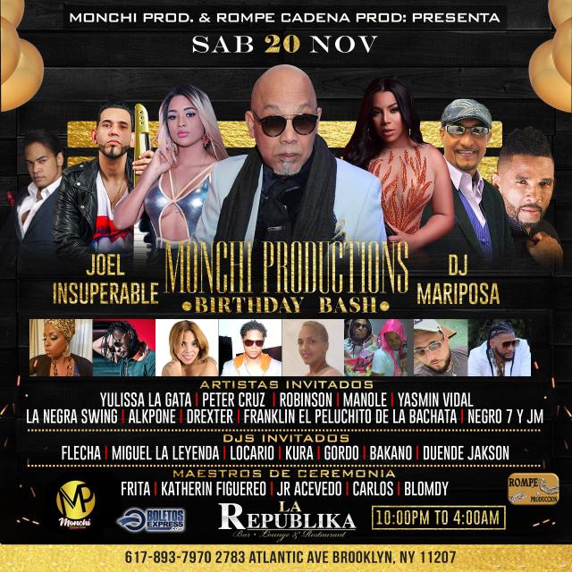 MONCHI PRODUCTIONS BIRTHDAY BASH